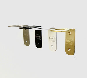 Handi Pump Bottle Holder Bracket Sanitiser  Shampoo Soap Detergent Black 500ml